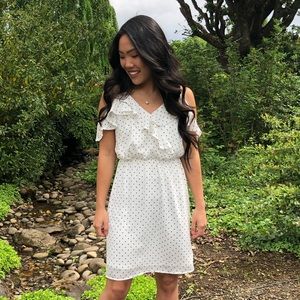 White Polka Dot Dress